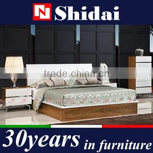 2016 New Arrival Modern Lift up Storage Bed Design and Cabinet Sets With Metal Legs thumbnail-1