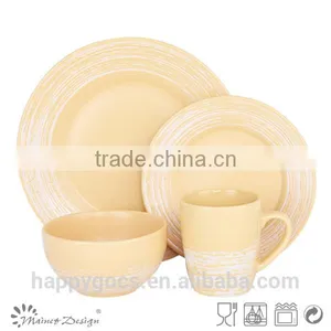 18pcs Antique Glazed Dinner Set Ceramic thumbnail-3