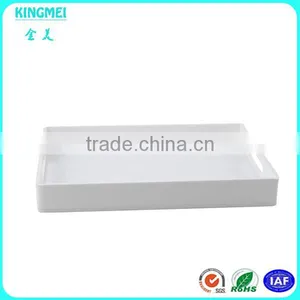 Black Acrylic Serving Tray ,Wave Shape Colored Storage Tray With Handle, Perspex Acrylic Decoration Tray thumbnail-6