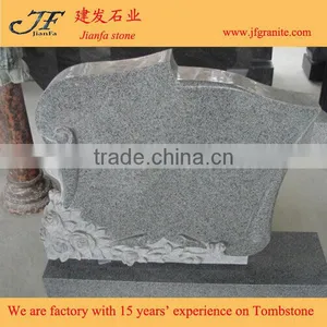 Different Colors Flower Granite Carved Beautiful Gravestone thumbnail-2