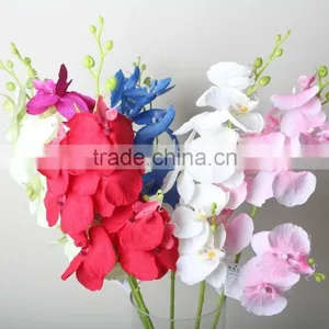 Two Branches Decorative Butterfly Orchid Artificial Butterfly Orchid Flowers Landscaping Flowers thumbnail-1