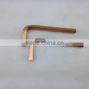 Be-Cu Copper Brass Sparkless Hex Key,nonsparking Hand Tools,nonmagnetic Hardware Tools,17mm 19mm....70mm thumbnail-1