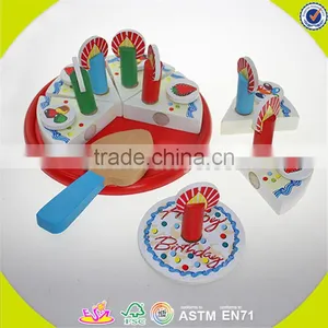 Wholesale Hot Sale Wooden Cake Birthday High Quality Wooden Cake Birthday W10B094 thumbnail-1
