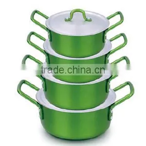 5pcs 7pcs Satin Aluminum Pot Cookware Set thumbnail-6
