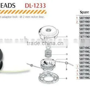 China High Quality Gas/petro Power Type Grass Trimmer Head DL-1233 thumbnail-2