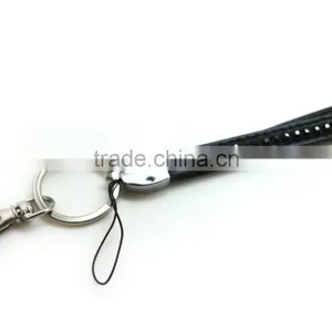 Promotion Gift PU Leather Lanyard With Crystal Gem, Swivel Snap Hooks, Key Ring Accembly, Acrylic Gem Key Chain thumbnail-3
