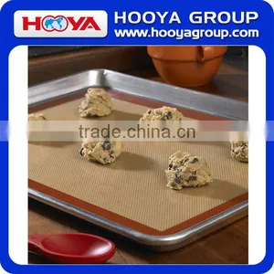 Non Stick Silicone Baking Mat With Glass Fibre Silicone Liner for Bake Pans & Rolling - Macaron Pastry Cookie Bun Bread Making thumbnail-5