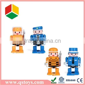 Plastic Wind up Toy Police Man in Poly Bag thumbnail-1
