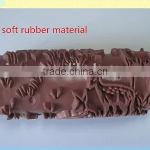 6" Paint Soft Rubber Pattern Printing Roller thumbnail-1
