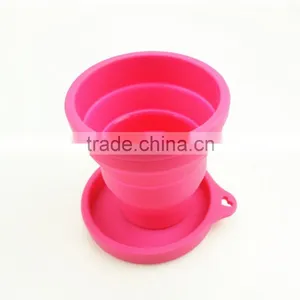 16112 Folding Silicone Cup With Lid, Colorful Folding Silicone Cup With Lid,OEM Logo Folding Silicone Cup With Lid thumbnail-1