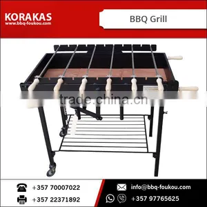 Commercial Smoker Barbecue Grills, Charcoal Burning BBQ Grill Machine thumbnail-4