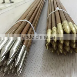 Crimp on /Glue on Golden /Copper Color Arrow Tips /Bullet Tips For Bamboo Shafts thumbnail-3