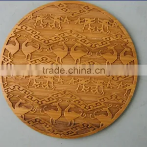Engraved Bamboo Coaster thumbnail-1