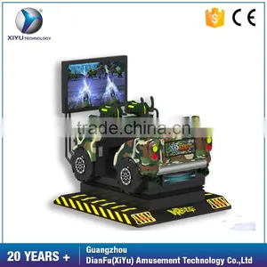 VR Double Simulator Shooting Racing Car Game Machine for Sale thumbnail-1