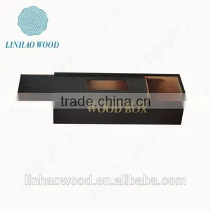 Fashionable & Modern Wooden Wine Box With Sliding Lids thumbnail-3