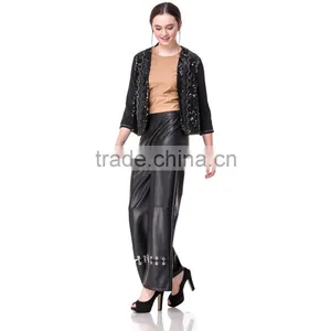Domin Fashion Guagnzhou Factory Ladies Beading Short Coat Design thumbnail-4