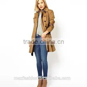 China Custom-made Winter Coat,OEM Brand Fashionable Lady Coat,2015 Hot-sale Trench Coat for Women thumbnail-2