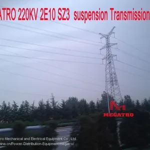 MEGATRO 220KV 2E10 SZ3 Suspension Transmission Tower thumbnail-3