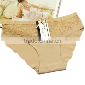 Ice Silk Seamless Lingerie Front Sexy Lace Women's Panties Smooth Soft Ladies Panties thumbnail-2