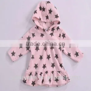 Kids Stock Cloth Polar Fleece Cloth Happy Baby Clothing Stock Apparel Hoody Soft Touch Girls Coat Kids Ready Made Garment thumbnail-1