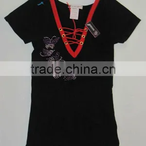 Black Mesh Cap Sleeves V-Neck Seamless Casual Top thumbnail-1
