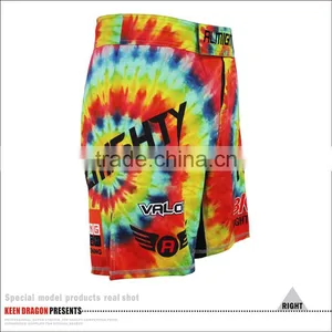 RAINBOW COLOR CUSTOM MADE MMA MENS SHORTS thumbnail-5