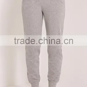 2017 High Quality Women Grey Jogger Pants French Terry Cotton Pants Sportwear Soft Cotton Pants Stretch Waist thumbnail-4