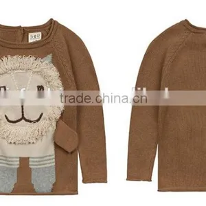 2016 Hot Sell Handmade 3D Lions Children Knitted Sweater thumbnail-4
