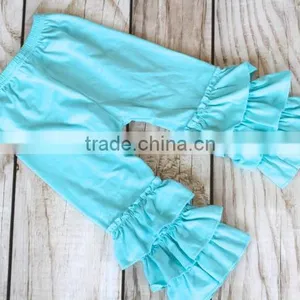 Fashion Style Baby Clothes Wholesale Girls Ruffle Baby Icing Stripe Ruffle Kids Legging Pant thumbnail-2