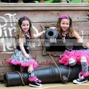 2014 Wholesale Baby Leggings Baby Leg Warmers Monster Gloves Pink Zebra Cotton Ruffle Leg Warmers For Kids thumbnail-5