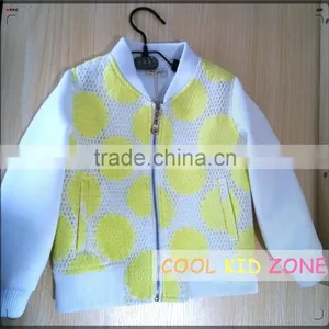 STOCK Availble!COOL KID ZONE Autumn Mesh Jacket Casual Black Rose Flower Tops Overcoat Long Sleeve Girl Coat thumbnail-3