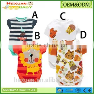 Animal Short Sleeves Baby Romper thumbnail-1