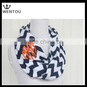Wholesale Cotton Monogram Chevron Infinity thumbnail-1