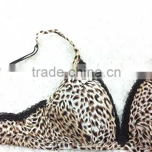 Leopard Grain Fashion Spandex Bra Sexy Bra Underwear Custom Bra Manufacture thumbnail-2