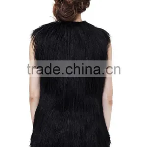 100% Faux Fur Gorgeous Soft Light Vest thumbnail-3