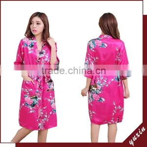 2015 Japanese Kimono Kimono Dress Kimono Satin Robe TP015 thumbnail-1