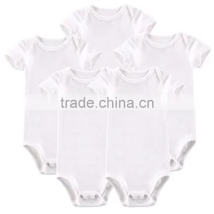 Wholesale Customized Logo Baby Plain Rompers Blanks Baby Onesie Custom Printing thumbnail-1