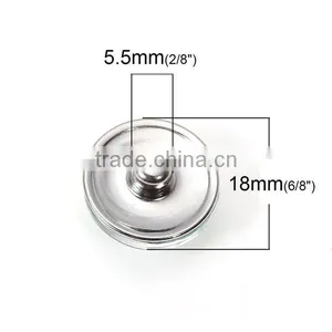 18mm Glass Fit Snap Button Bracelets Round Silver Tone At Random Dog Pattern thumbnail-2