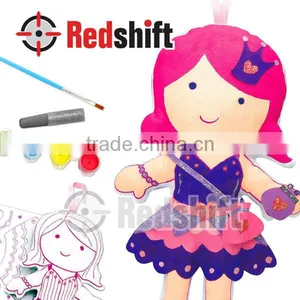 Color Your Princess Doodle Painting Water Color Set Coloring Kit Diy Toys thumbnail-1