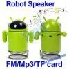 Cute Robot Speaker Mini Multi Function MP3 Player FM Radio (Green) thumbnail-1