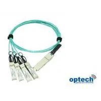40Gbps QSFP+ to 4 x SFP+ Fanout/ Breakout AOC thumbnail-1
