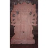 SPECIAL 5 MUKHI FACE HANUMAN JI STATUE IDOL HANDMADE Red MARBLE HOME DECOR BEST GIFT thumbnail-1