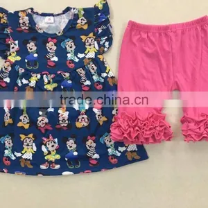 Bulk Wholesale Kids Clothing 2 Piece Outfit Little Girls Boutique Remake Clothing Sets thumbnail-2