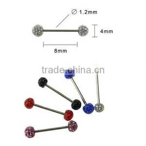 Vibrating Barbell Ring Body Piercing Jewelry,Stainless Steel Body Piercing Jewelry Tongue Rings Factory Wholesale Online thumbnail-1
