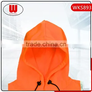 Mens Full Zippers hi Vis Hoodie thumbnail-3