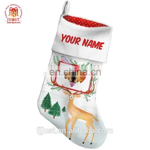 Christmas Santa Unique Woollen Personalised Xmas Stockings thumbnail-1