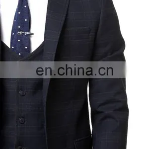 Wholesale Slim Fit 2 Button Men Suit (3 Pieces) thumbnail-2