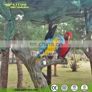 Theme Park Animatronic Life Size Realistic Parrot Birds For Sale thumbnail-3