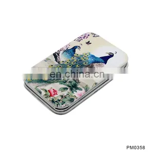 Disney Audited Factory Antique Folding Personalized Cosmetic Round Two Way PU Pocket Mirror thumbnail-2