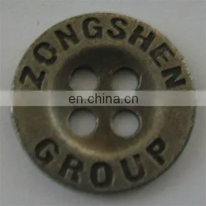 Antique Silver Color 4 Hole Large Sewing Button for Clothing thumbnail-1